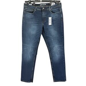 DKNY Jeans Men's Slim Fit/Leg Stretch Denim Jeans Size 38x32 Laguna Blue NWT